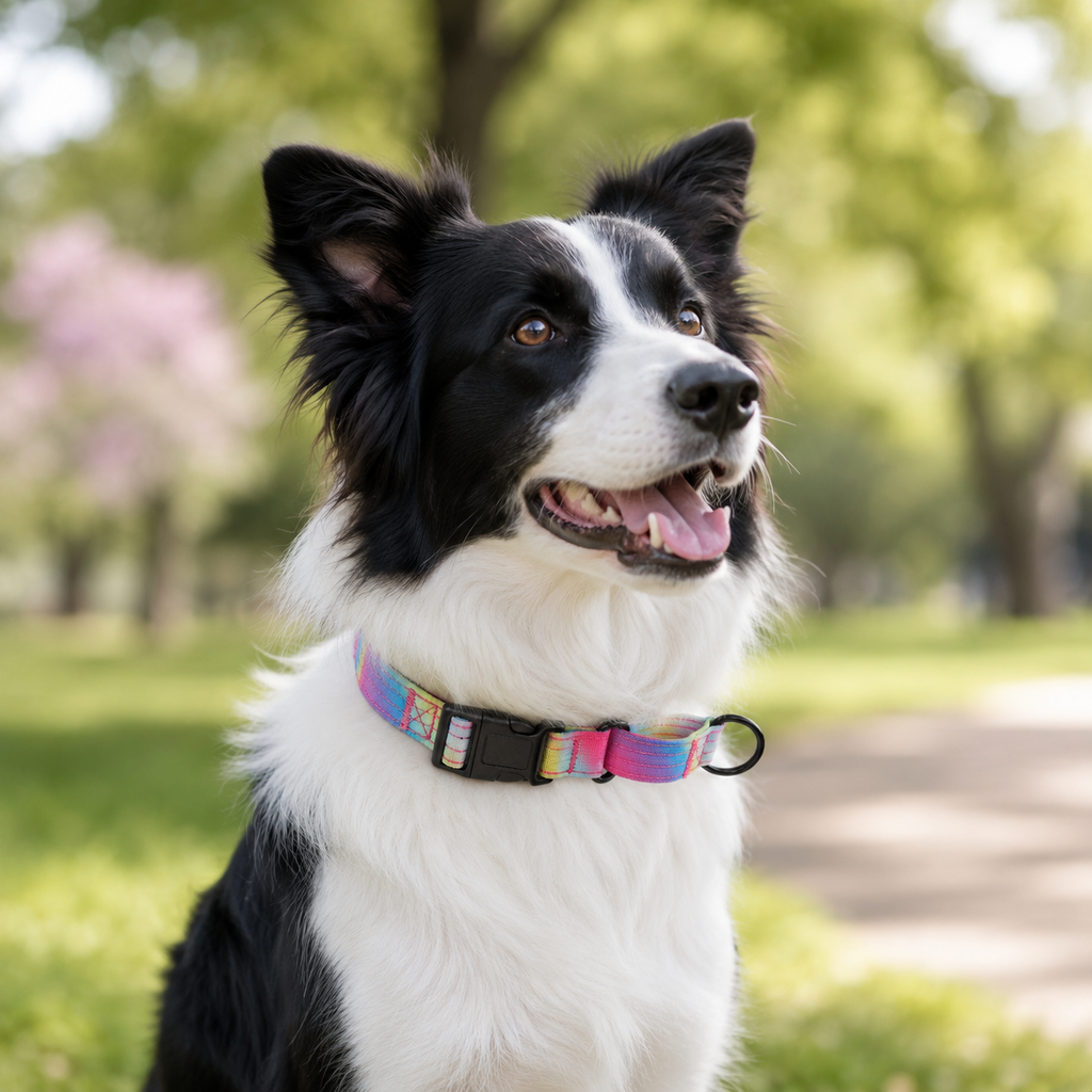 P-Chain Anti-Lunge Dog Collar with Neoprene Padding