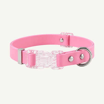 Wholesale Water-Resistant Dog Collar with Clear Quick-Release Buckle