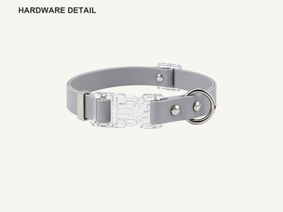 Wholesale Water-Resistant Dog Collar with Clear Quick-Release Buckle