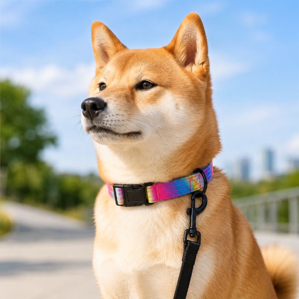P-Chain Anti-Lunge Dog Collar with Neoprene Padding