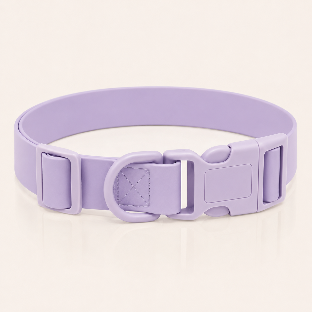 Waterproof PVC Adjustable Dog Collar with ABS Safety Buckle