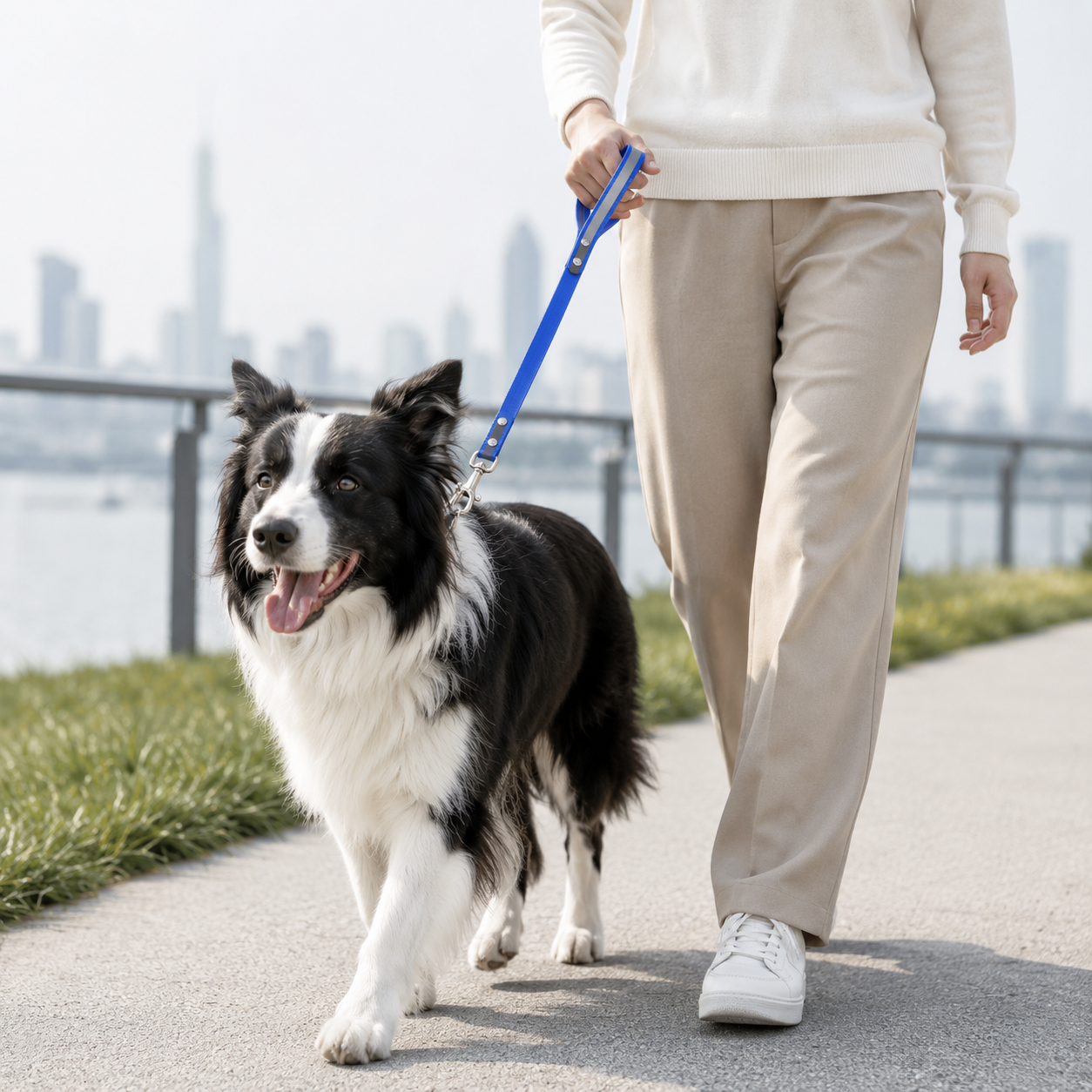Waterproof Reflective TPU Dog Leash with Alloy Hook