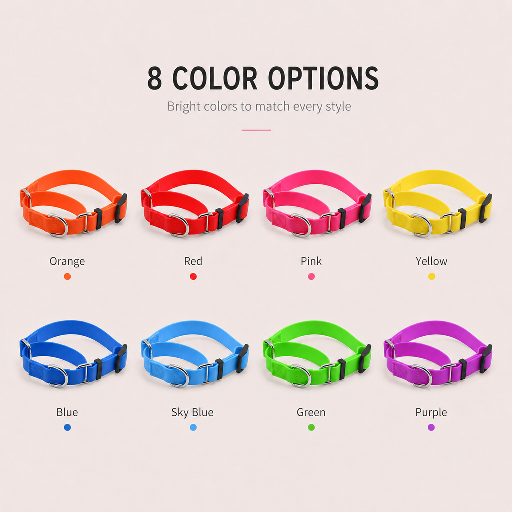 Heavy Duty Waterproof PVC Dog Collar with Control Handle