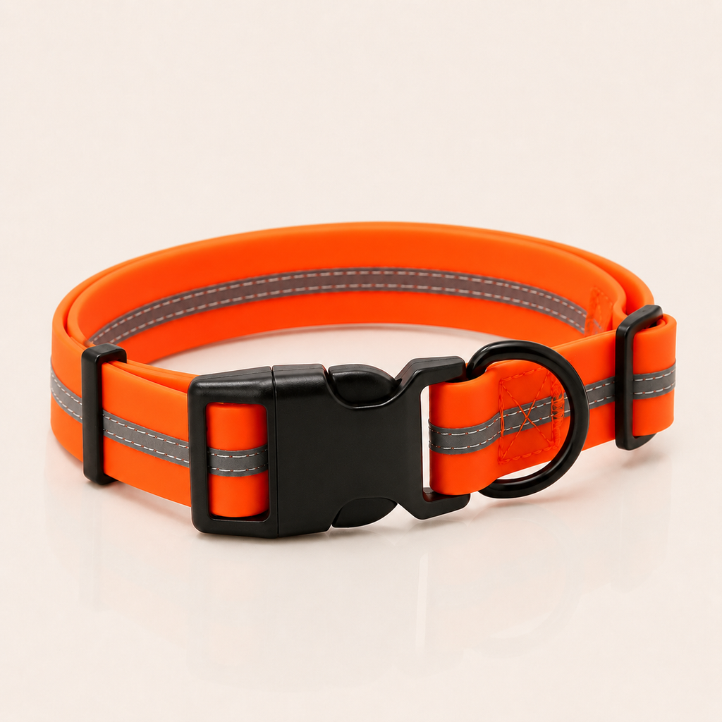 Reflective PVC Dog Collar