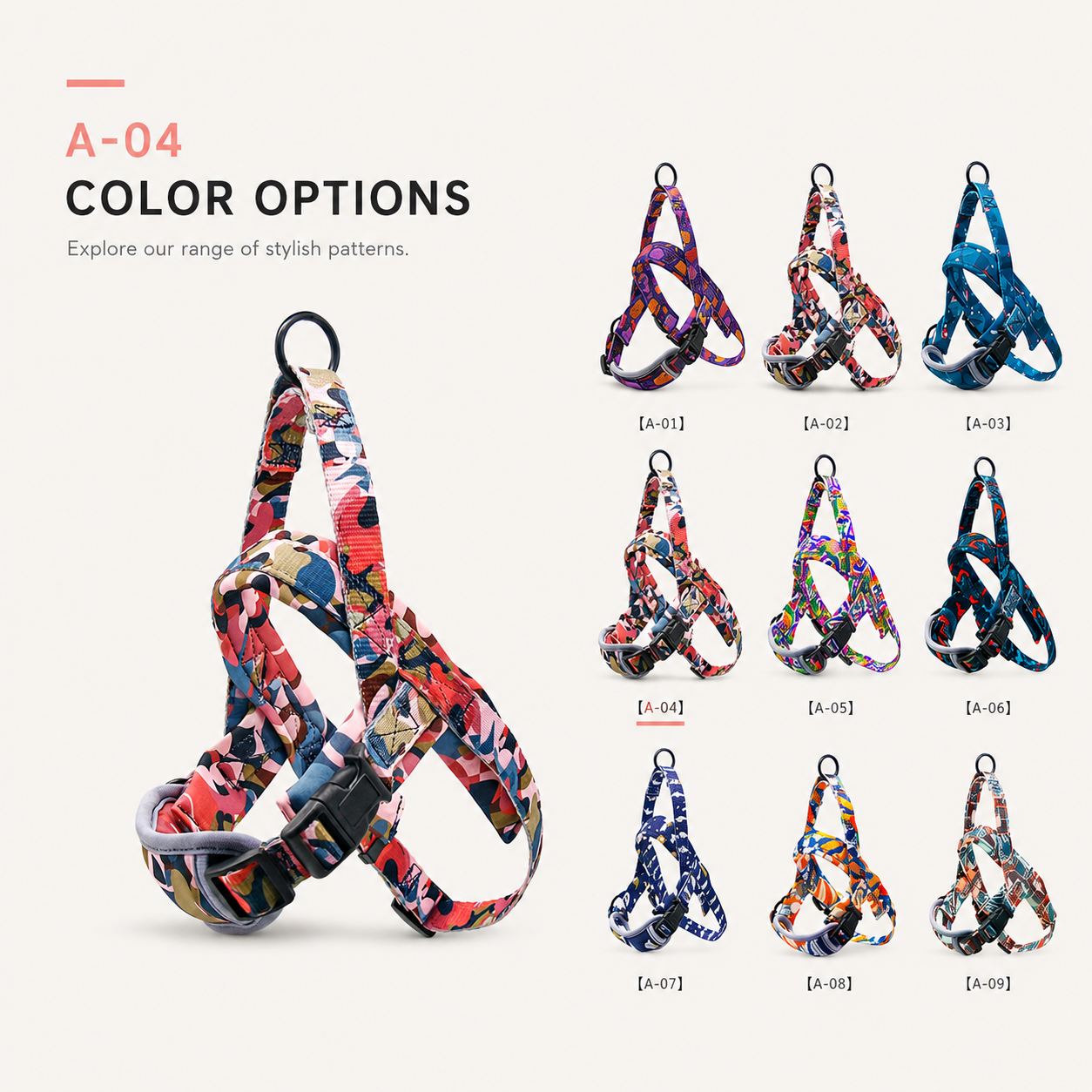 No-Pull Control Dog Harness with Rear Handle