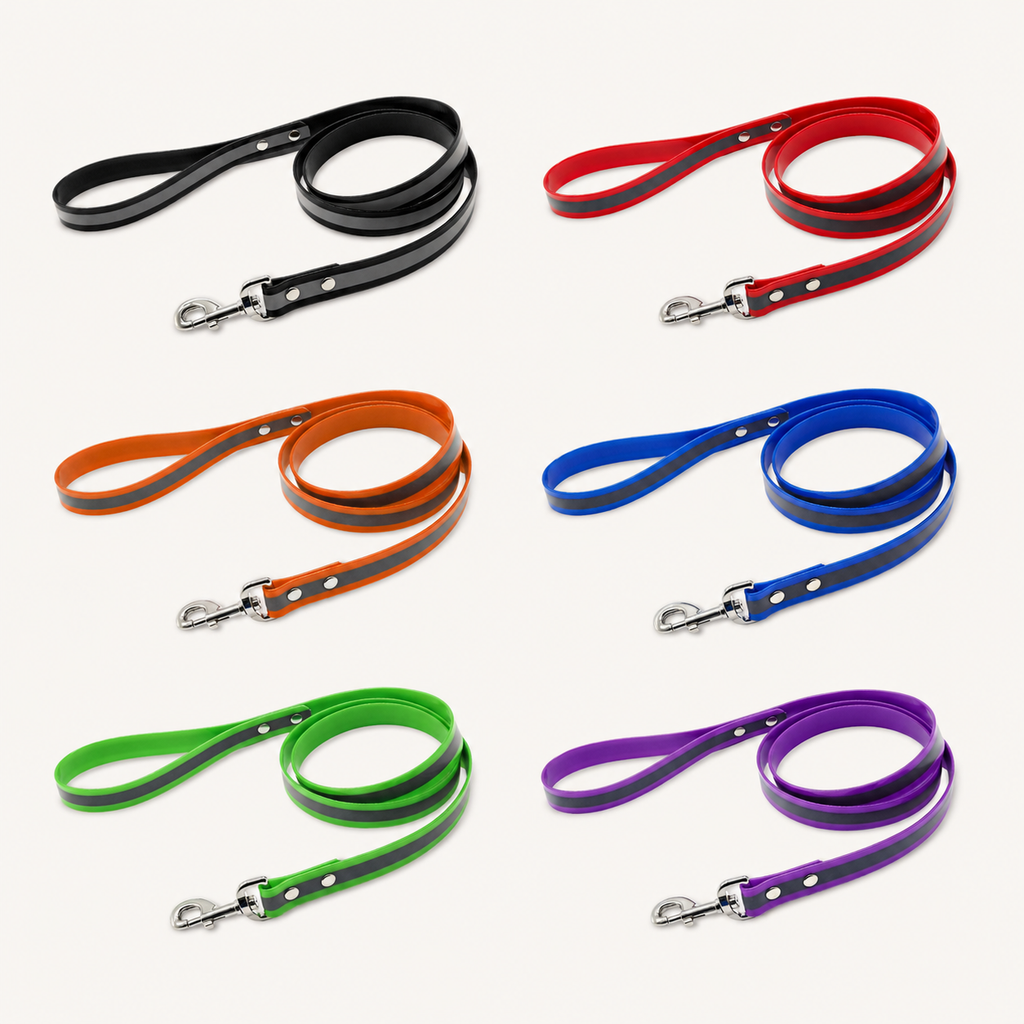 Waterproof Reflective TPU Dog Leash with Alloy Hook
