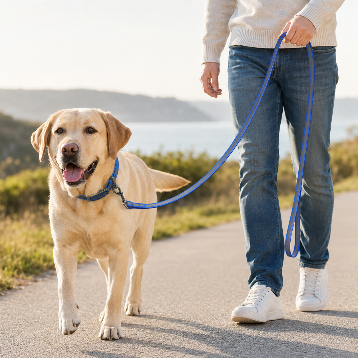 Waterproof Reflective TPU Dog Leash with Alloy Hook