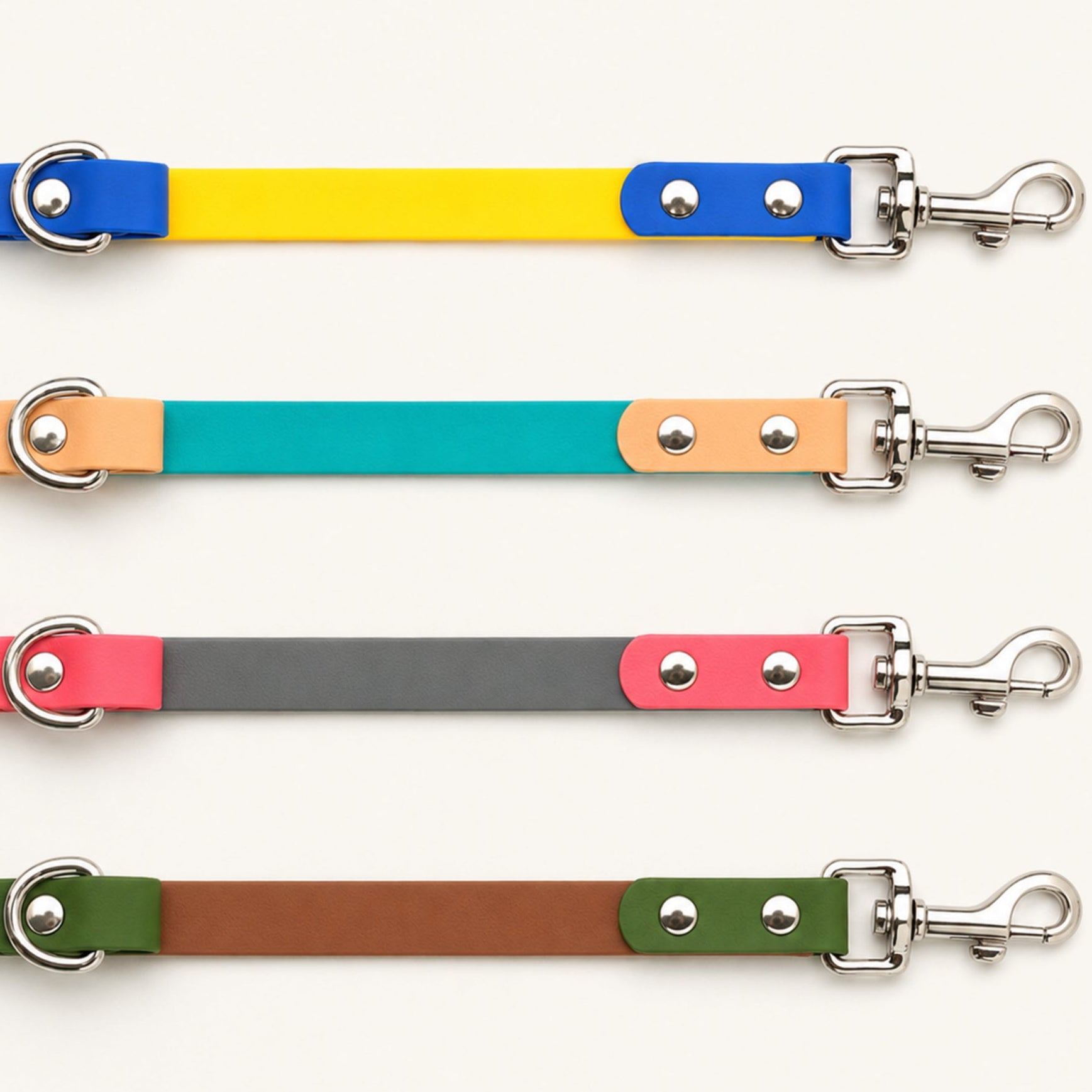 Two-Tone PVC-Coated Double-Ended Dog Leash