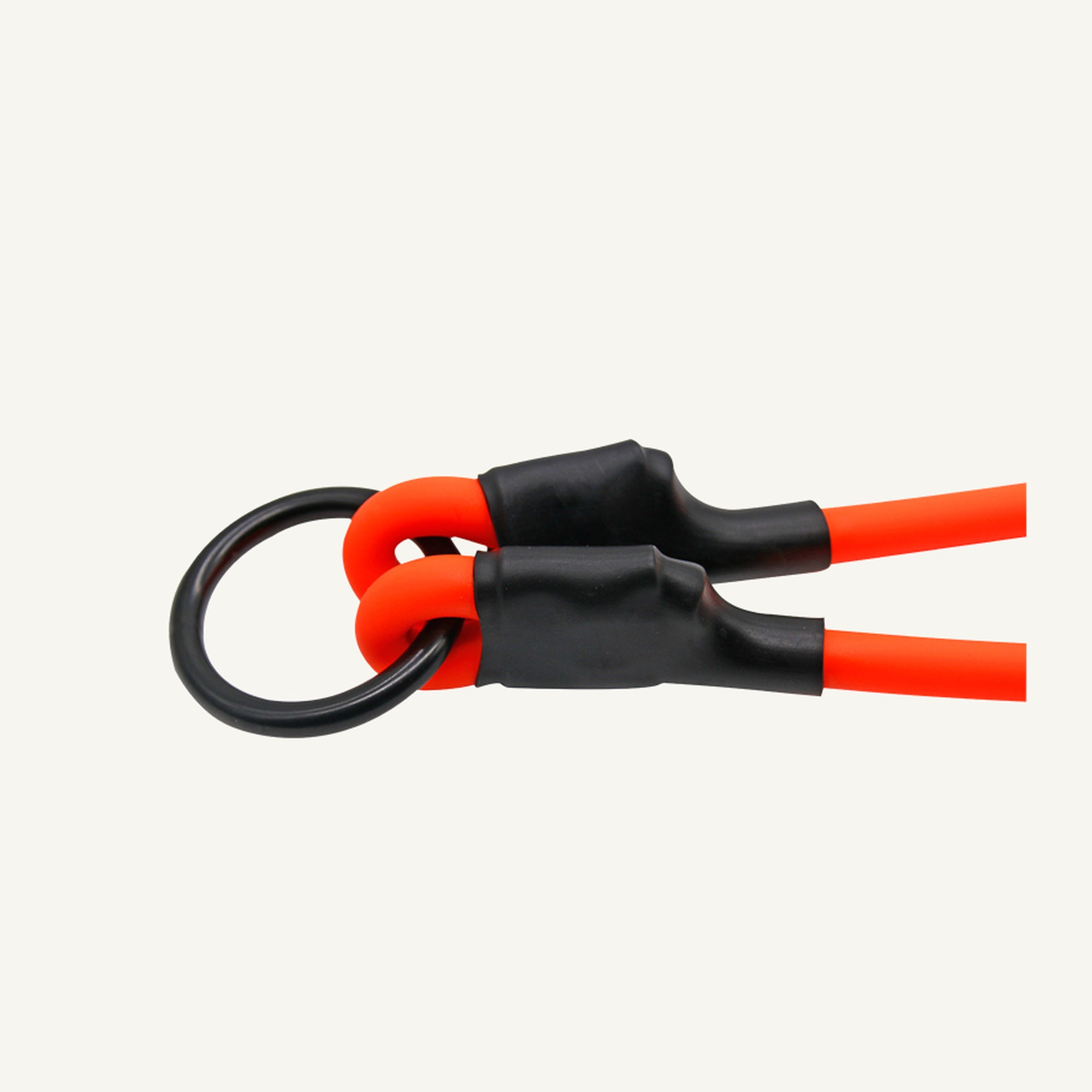 Custom waterproof PVC double dog leash splitter highlighting the central ring and protected junction