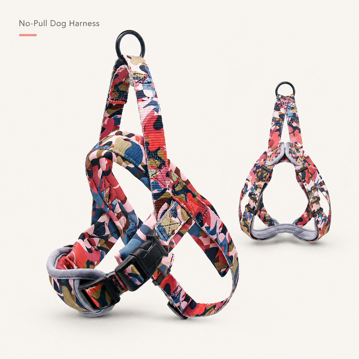 No-Pull Control Dog Harness with Rear Handle