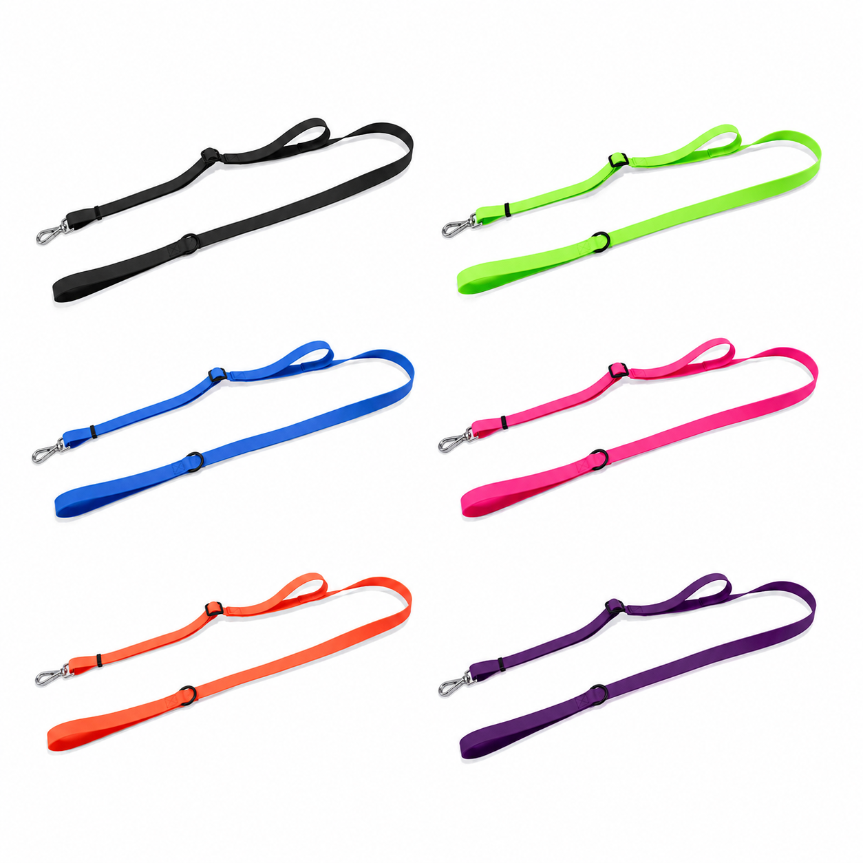 Waterproof PVC Anti-Lunge Dog Leash with 360° Swivel Hook
