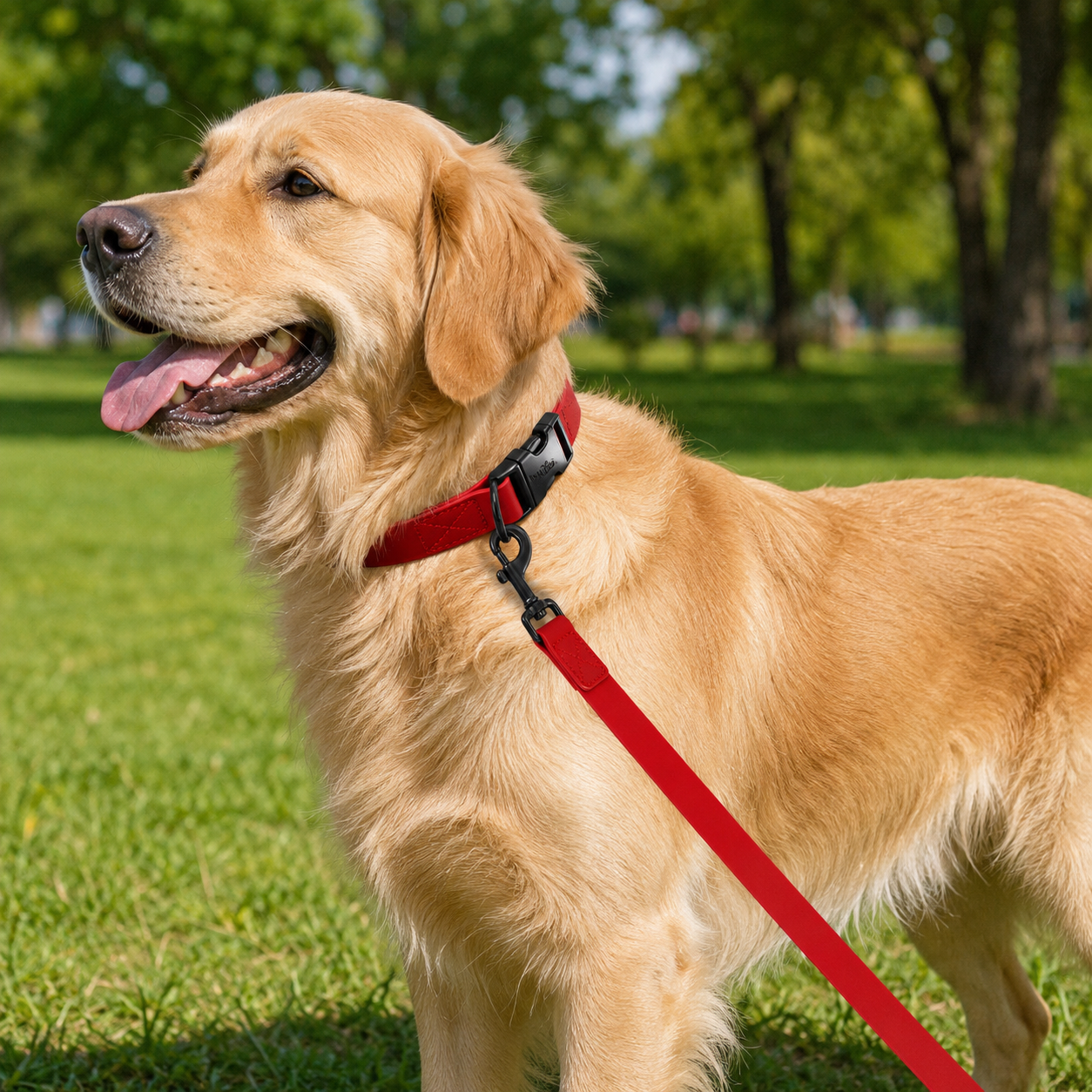 Solid Color PVC Webbing Dog Leash