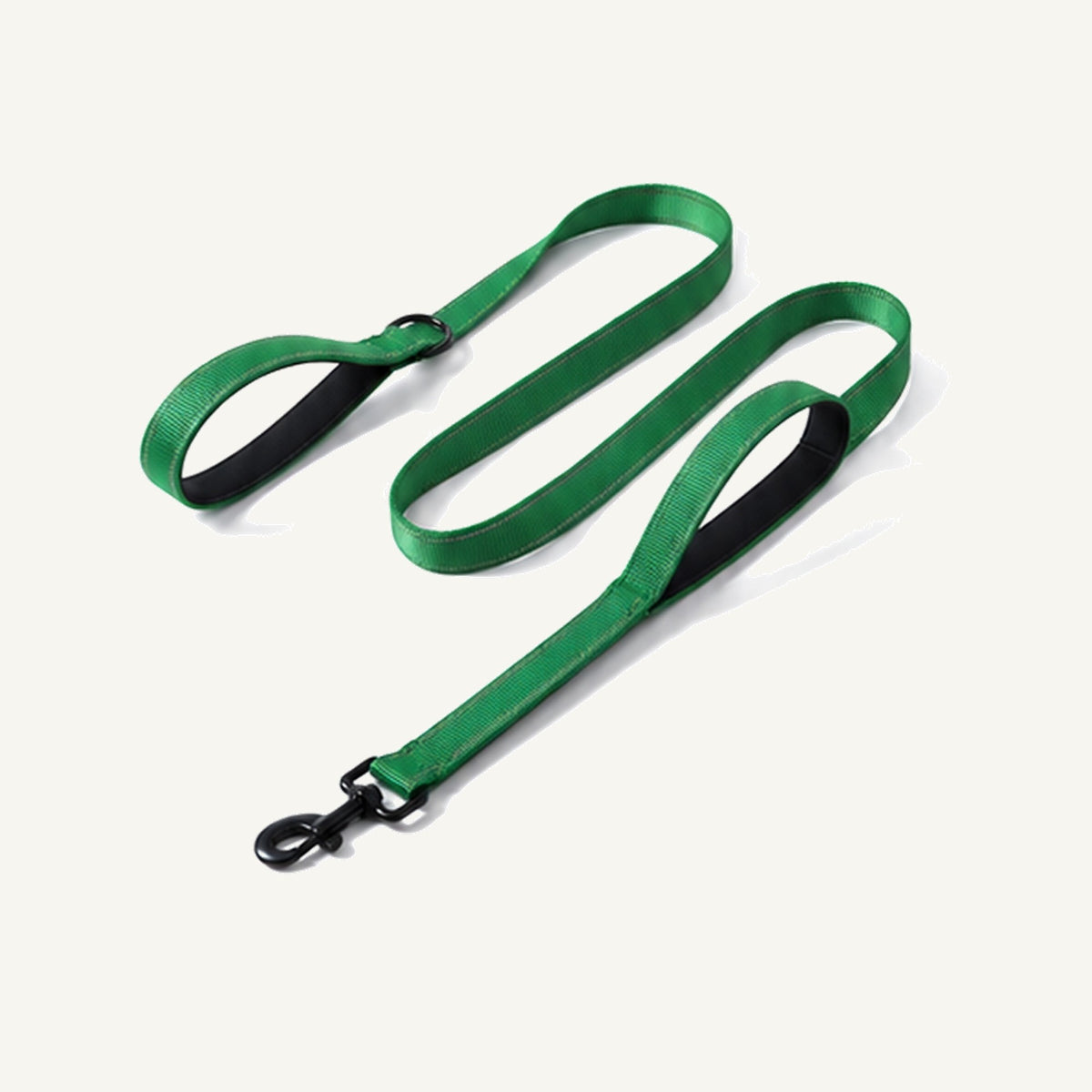 Wholesale Dual Handle Reflective Dog Leash with Padded Traffic Hand