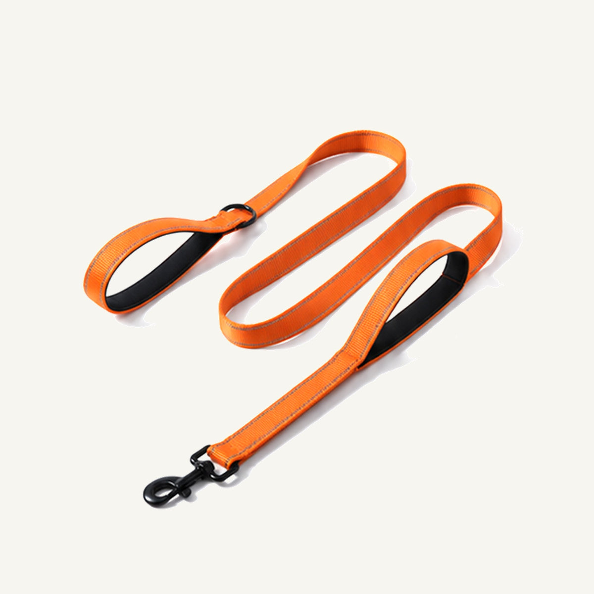 Wholesale Dual Handle Reflective Dog Leash with Padded Traffic Hand