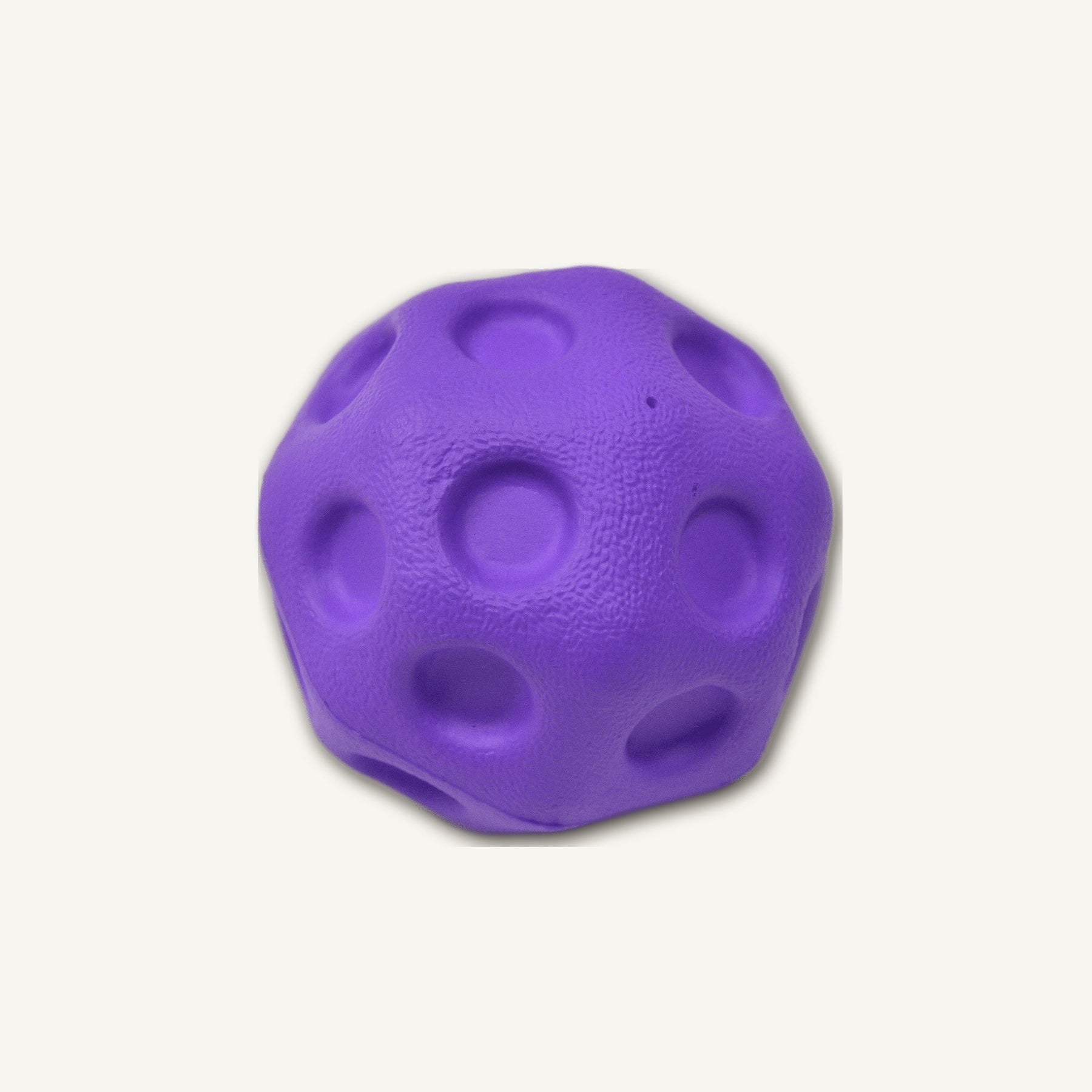 Purple Light-Up Meteor Bounce Ball – ETPU011 hero product view on warm neutral background for wholesale pet brands