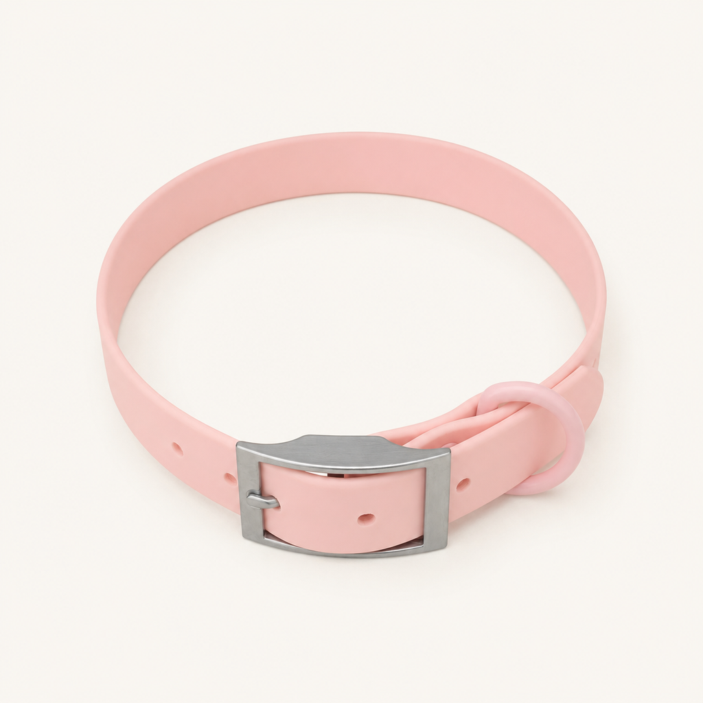 Blush Arc PVC-Coated Dog Collar
