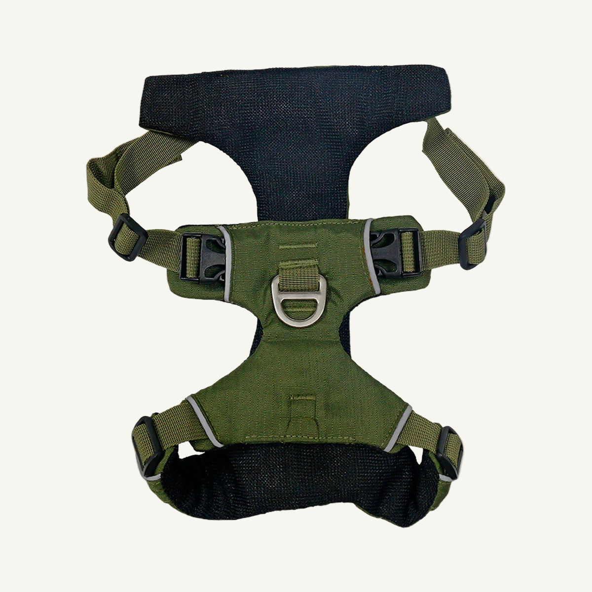 Flat 300d grid nylon reflective dog harness catalogue view for private label buyers