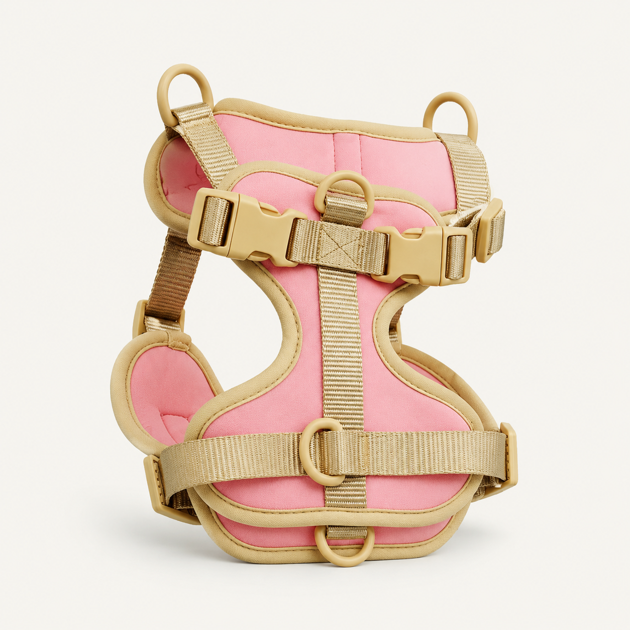 Rose Sand Multi-Point Padded Dog Harness
