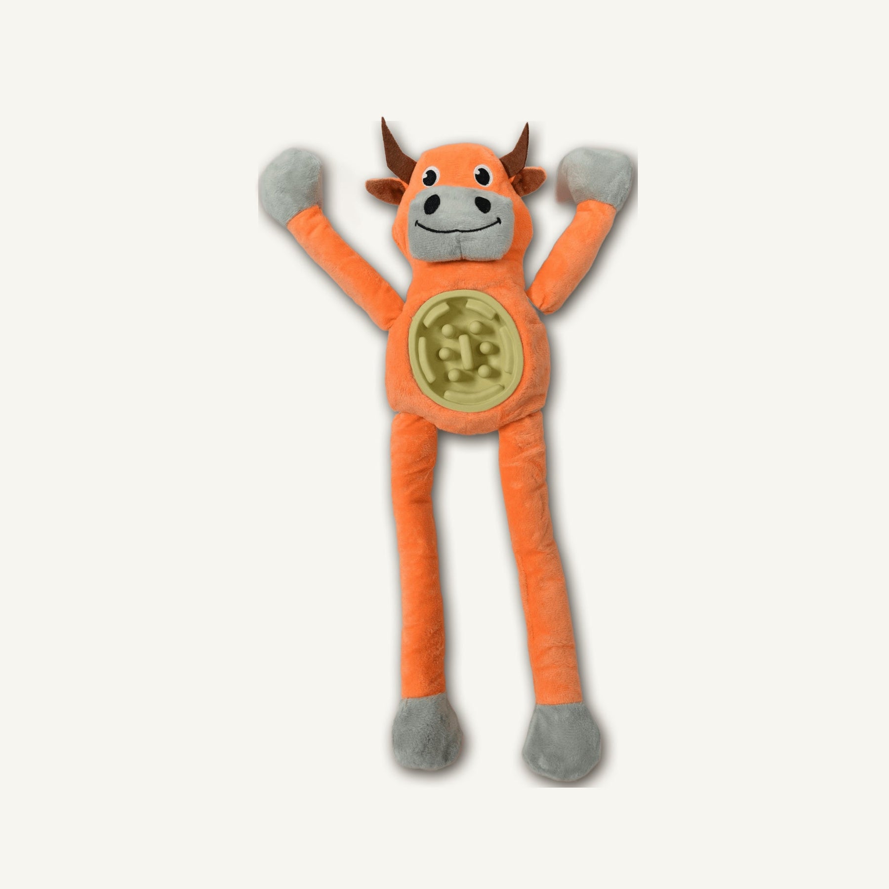 Long-Limbed Slow Feeder Cow – GMJ023 hero product view on warm neutral background for wholesale pet brands