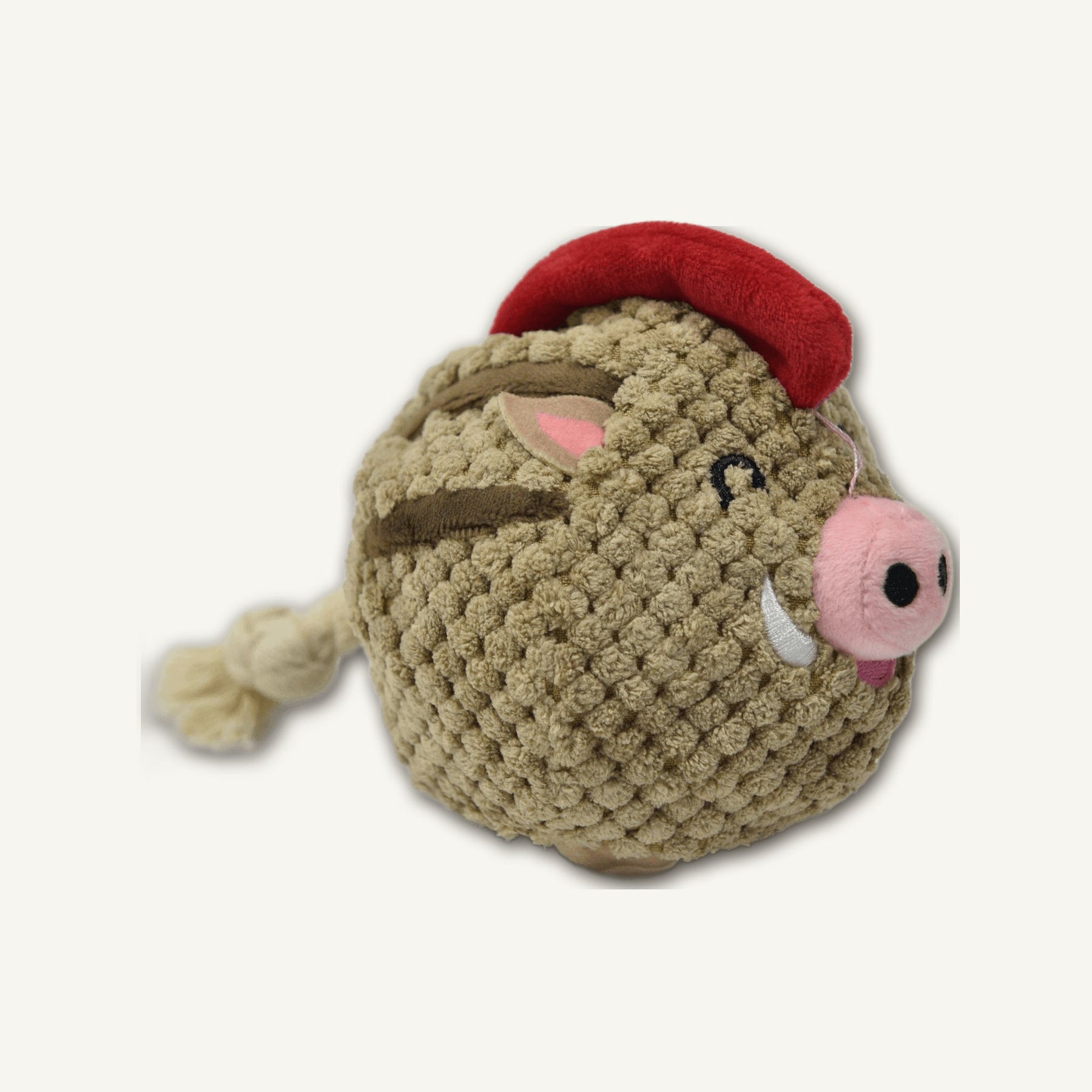 Wild Boar Plush Toy – GMR088 alternate product angle on warm neutral background for wholesale pet brands