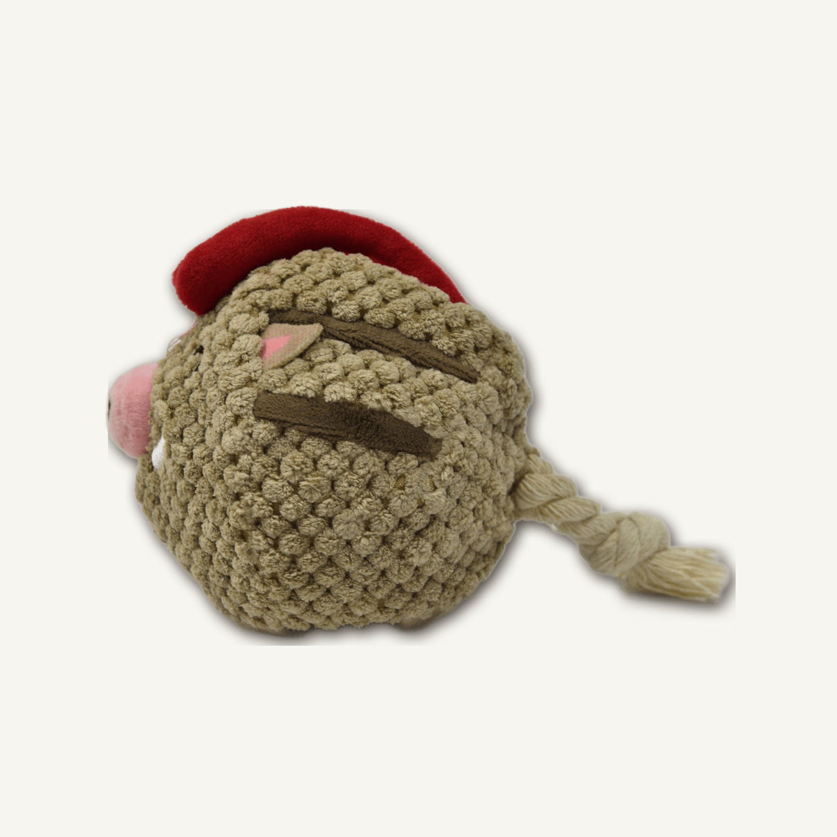 Wild Boar Plush Toy – GMR088 rear perspective view on warm neutral background for wholesale pet brands