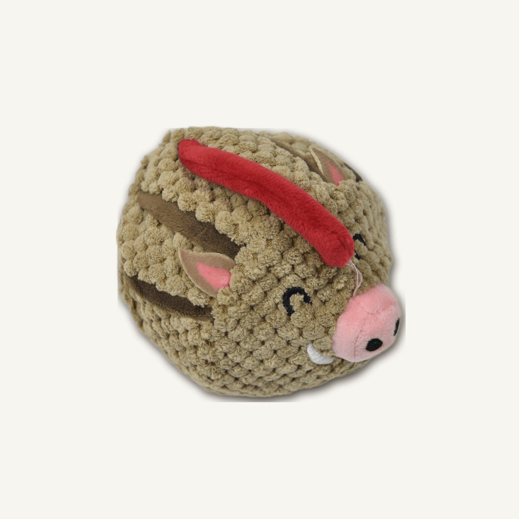 Wild Boar Plush Toy – GMR088 top perspective view on warm neutral background for wholesale pet brands