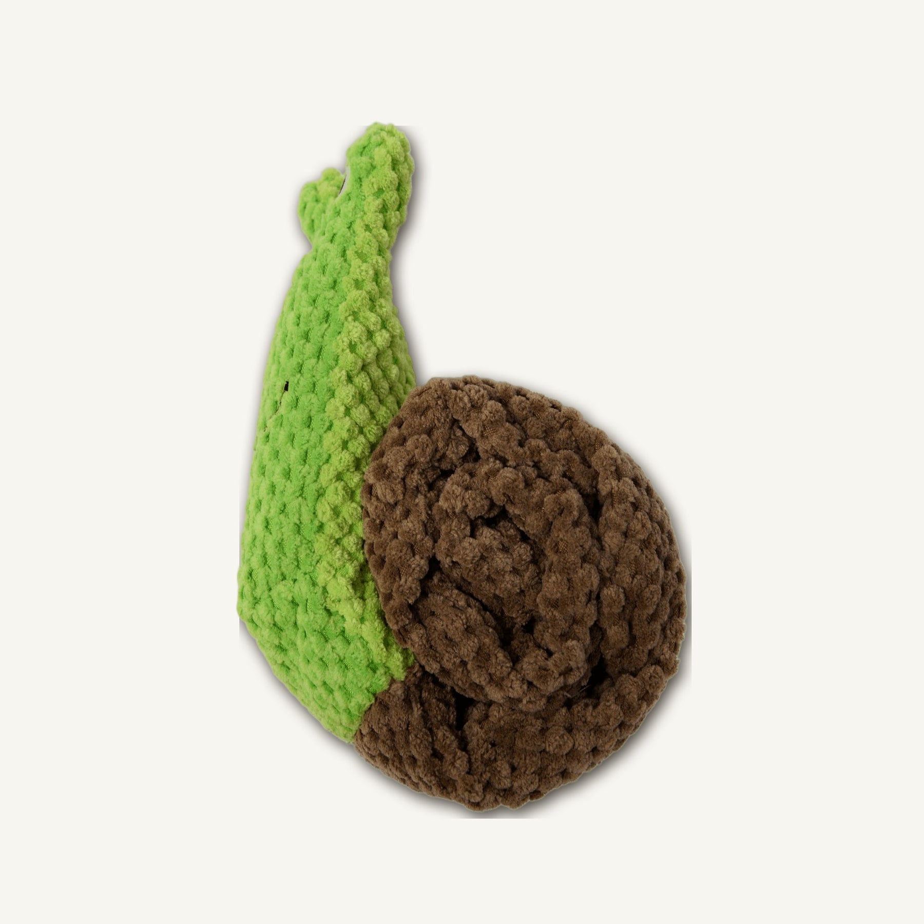 Green Snail Treat-Hiding Toy – GMR124 hero product view on warm neutral background for wholesale pet brands