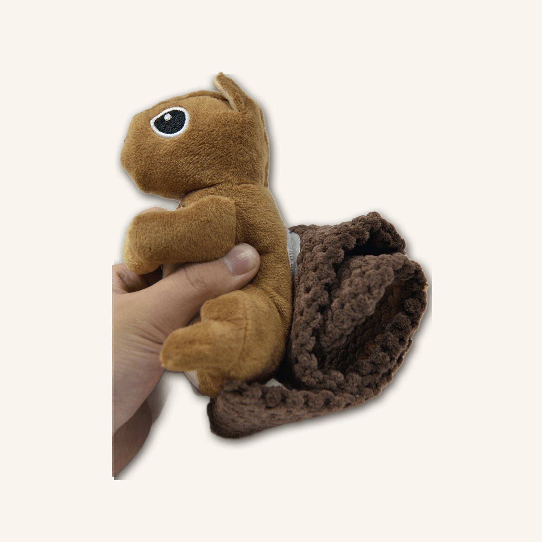 Treat-Hiding Squirrel – GMR130 rear perspective view on warm neutral background for wholesale pet brands