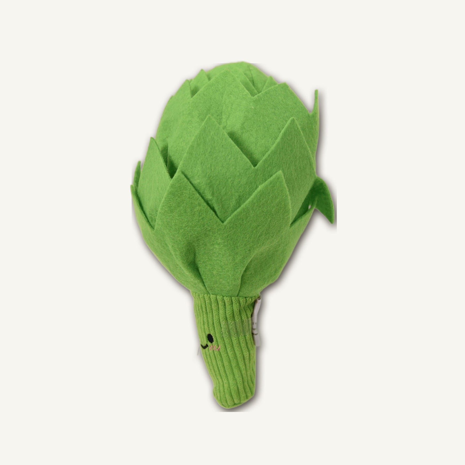 Artichoke Snuffle Toy – GMR210 side perspective view on warm neutral background for wholesale pet brands