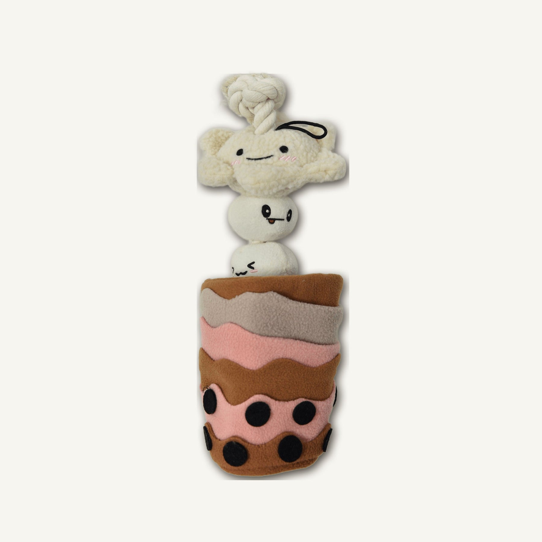 Milk Tea Snuffle Toy – GMR211 hero product view on warm neutral background for wholesale pet brands