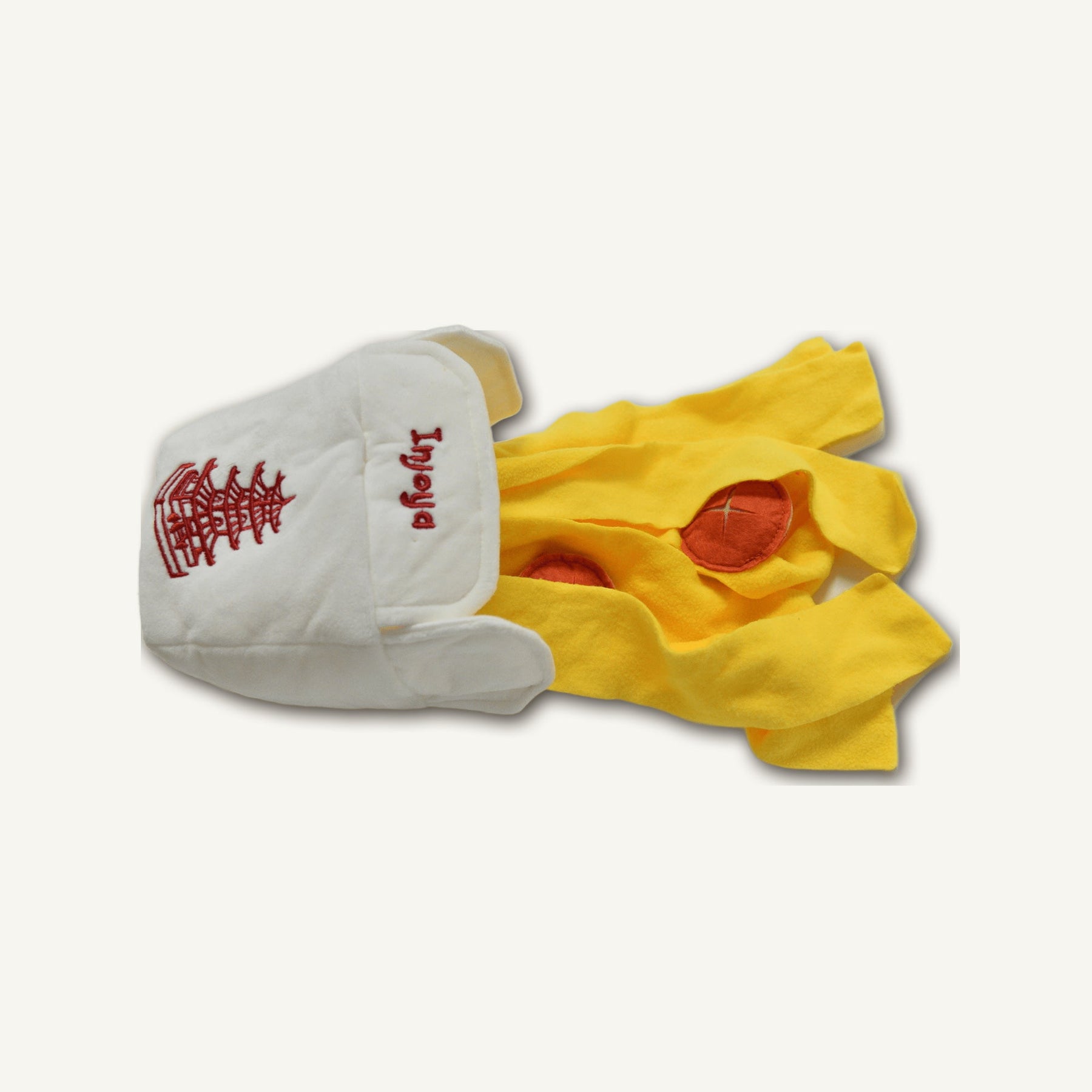 Chinese Meal Box Snuffle Toy – GMR212 side perspective view on warm neutral background for wholesale pet brands