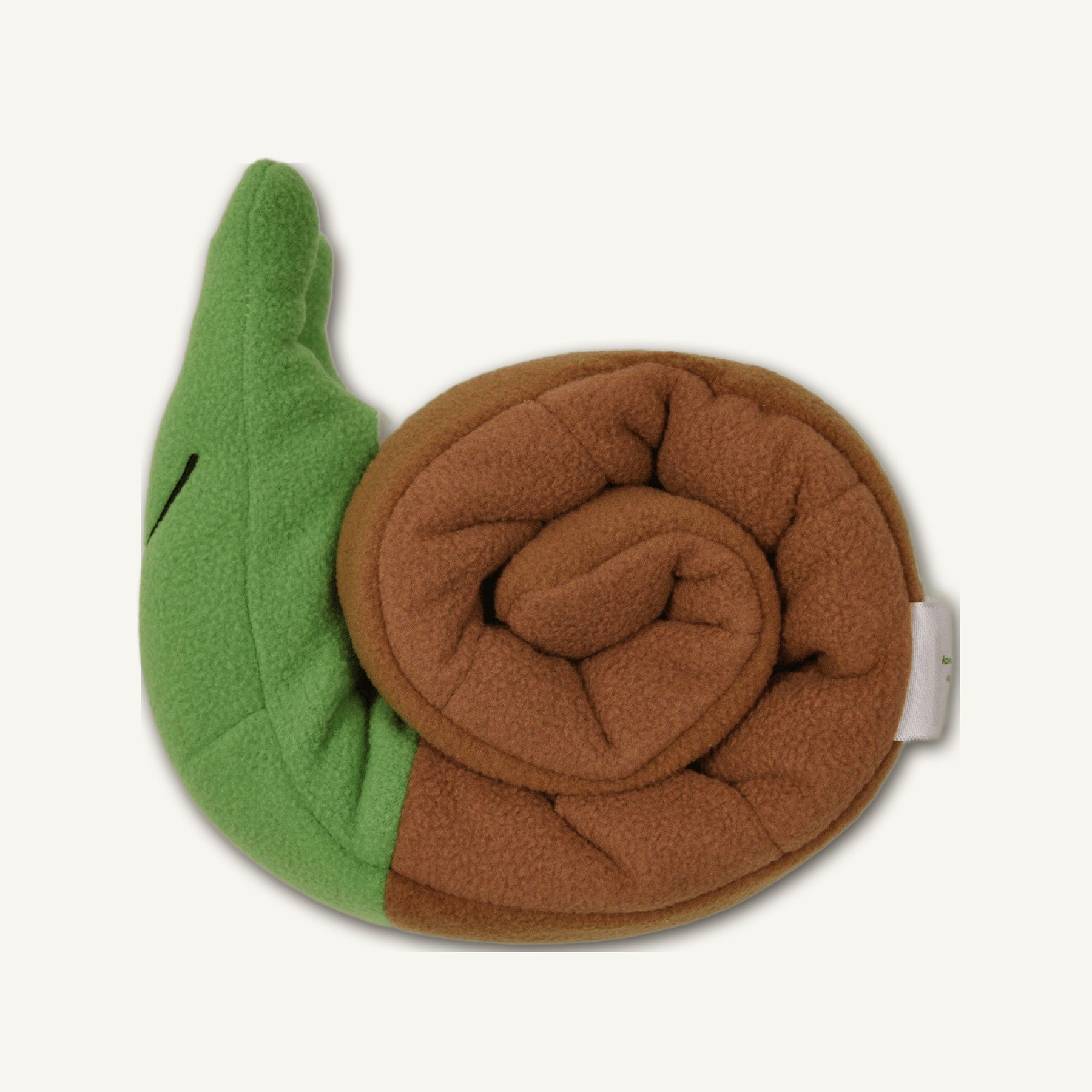 Snail Snuffle Toy – GMR213 side perspective view on warm neutral background for wholesale pet brands