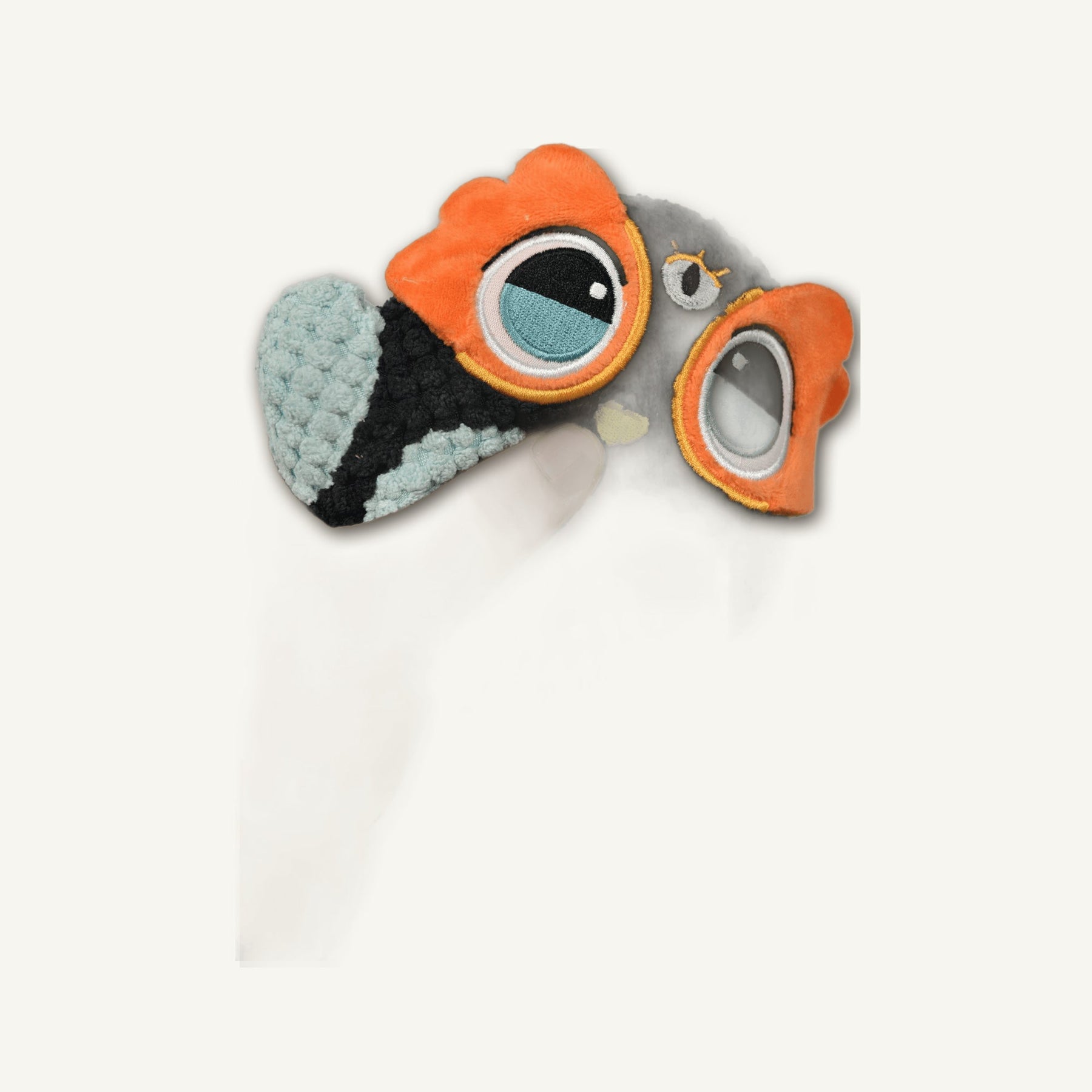 Bird Plush Toy – GMR343 construction detail view on warm neutral background for wholesale pet brands