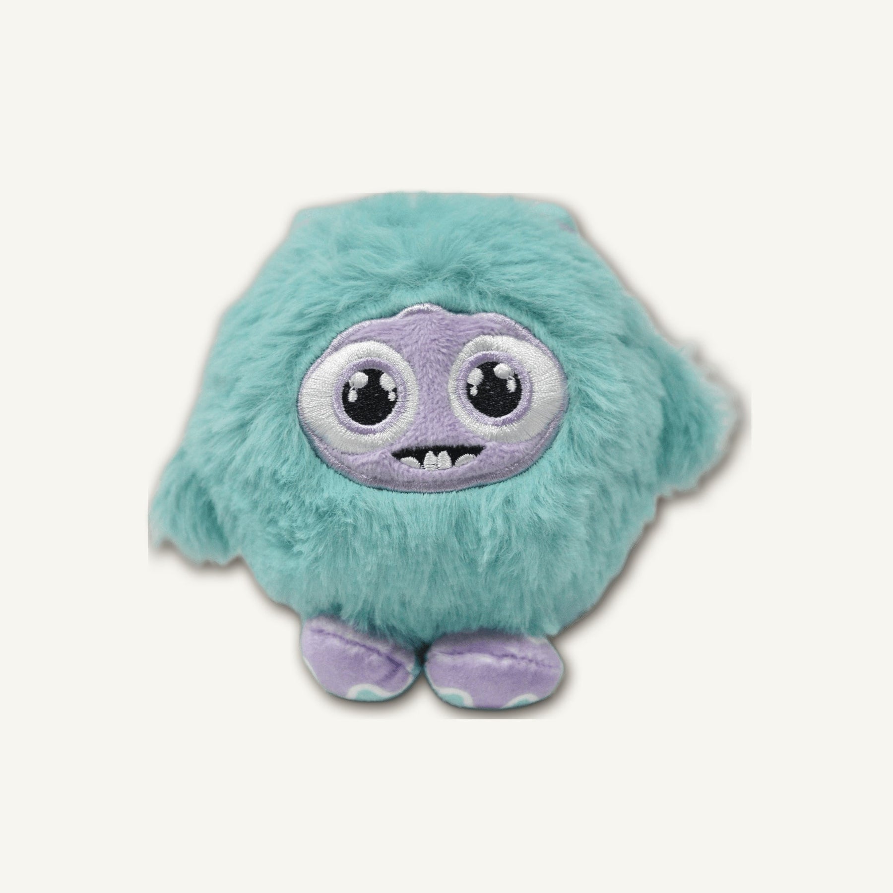 Blue Long-Hair Monster with Spiky Ball – GMR399 hero product view on warm neutral background for wholesale pet brands