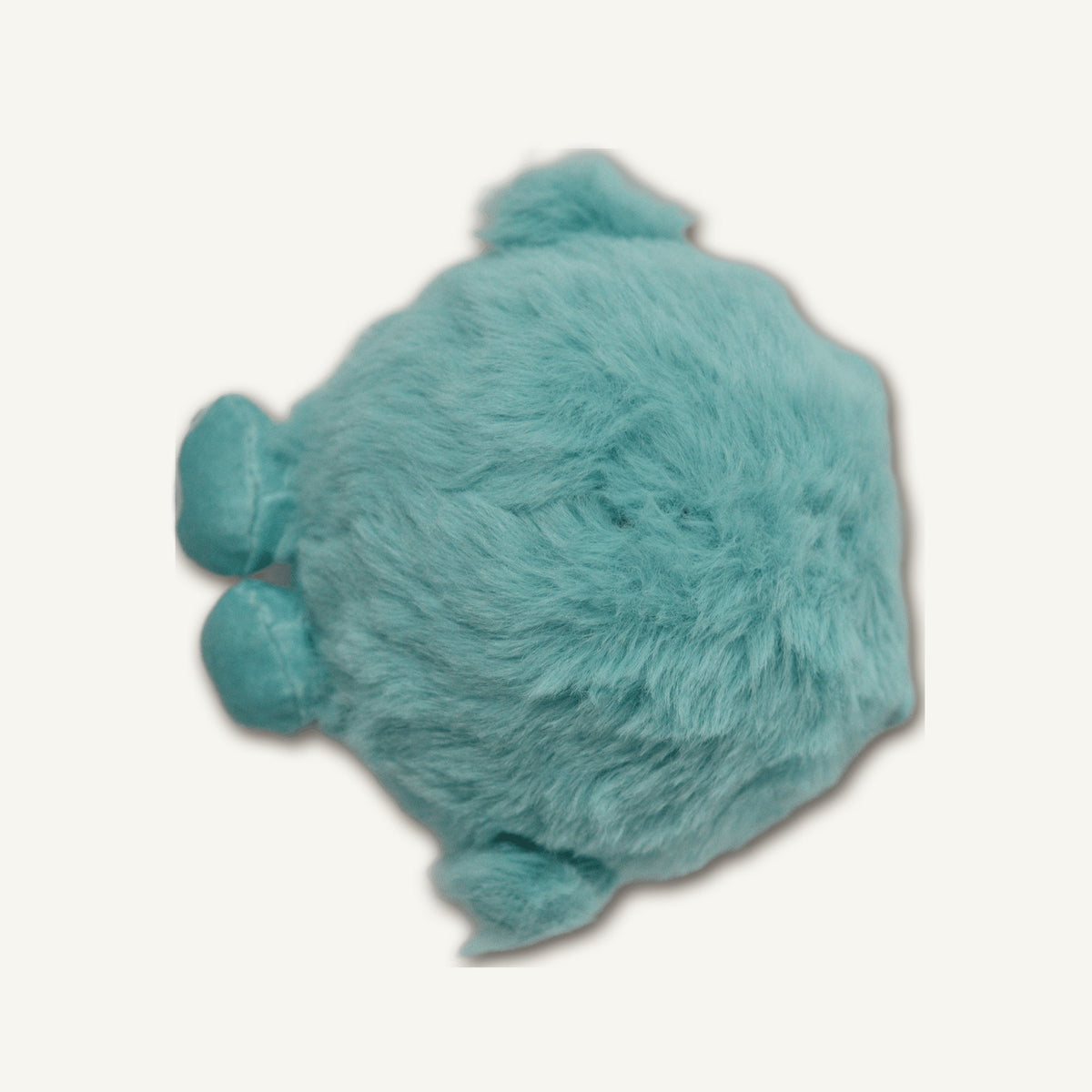 Blue Long-Hair Monster with Spiky Ball – GMR399 top perspective view on warm neutral background for wholesale pet brands