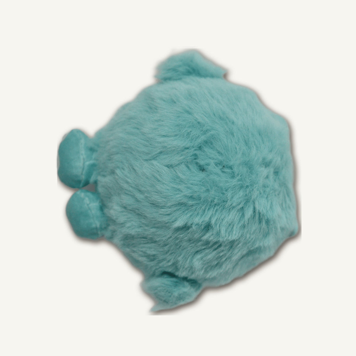 Blue Long-Hair Monster with Spiky Ball – GMR399 construction detail view on warm neutral background for wholesale pet brands