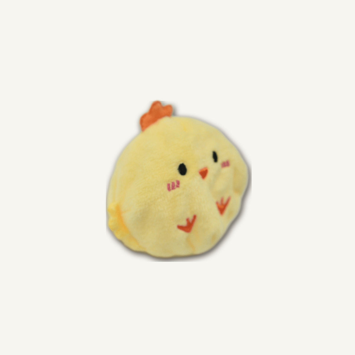 Cute Chick Spiky Ball – GMR521 side perspective view on warm neutral background for wholesale pet brands