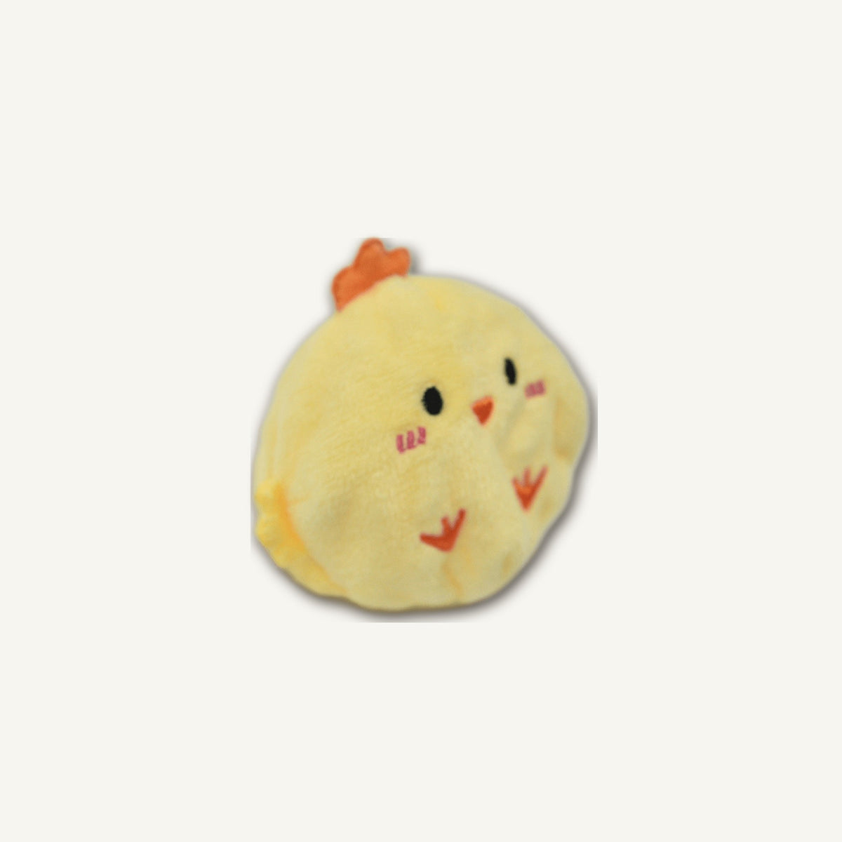 Cute Chick Spiky Ball – GMR521 rear perspective view on warm neutral background for wholesale pet brands