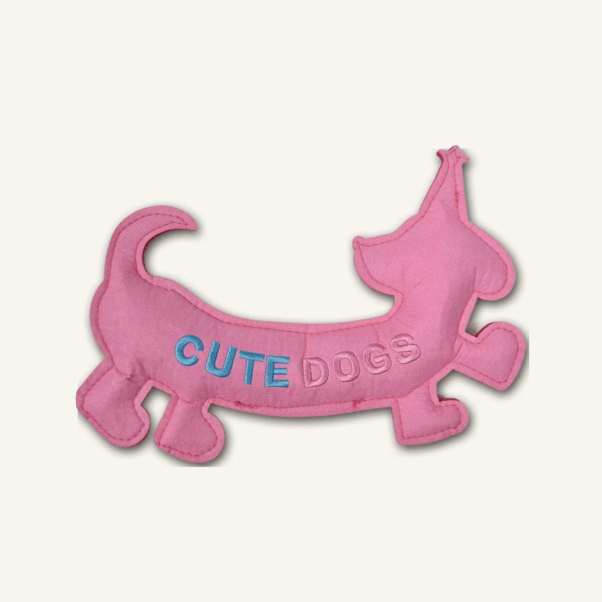 Dachshund Plush Frisbee – GMR546 rear perspective view on warm neutral background for wholesale pet brands