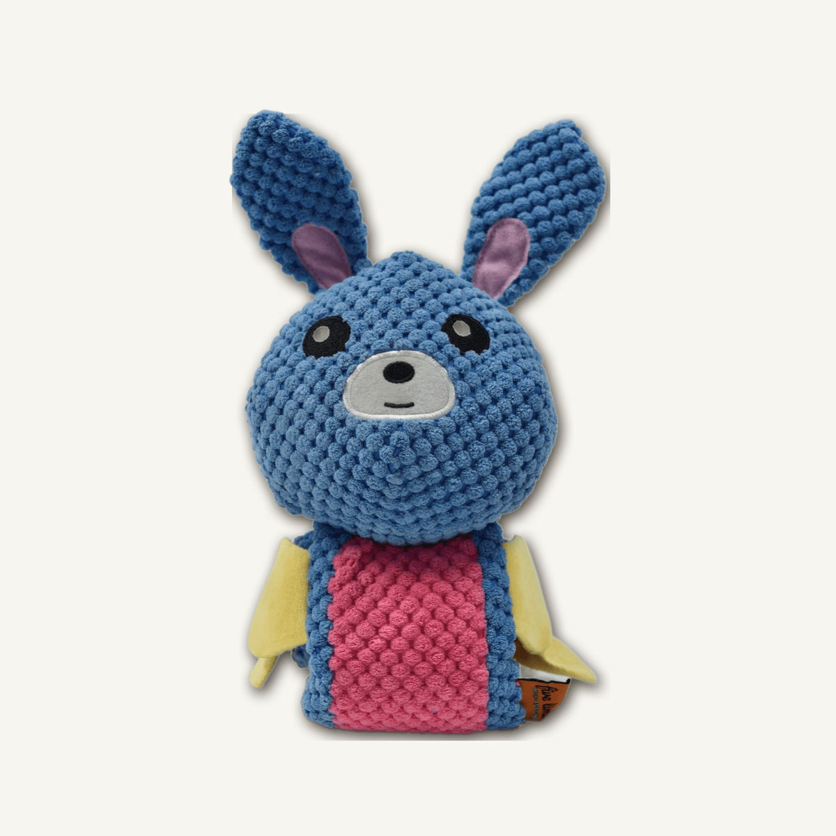 Pineapple Fleece Treat-Hiding Blue Rabbit – GMR547 hero product view on warm neutral background for wholesale pet brands