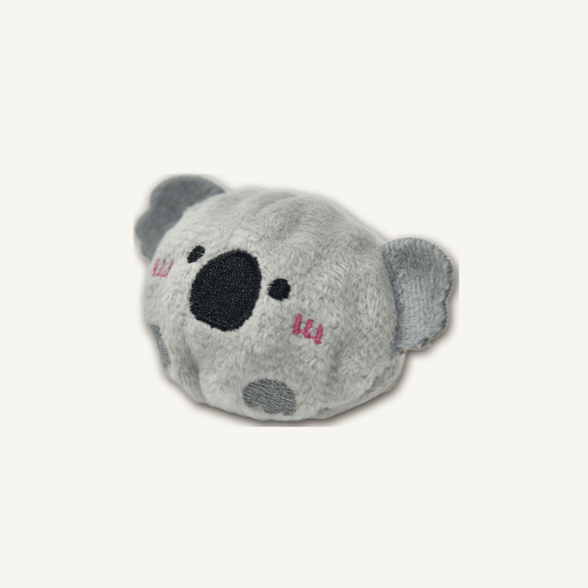 Lazy Koala Spiky Ball – GMR568 construction detail view on warm neutral background for wholesale pet brands