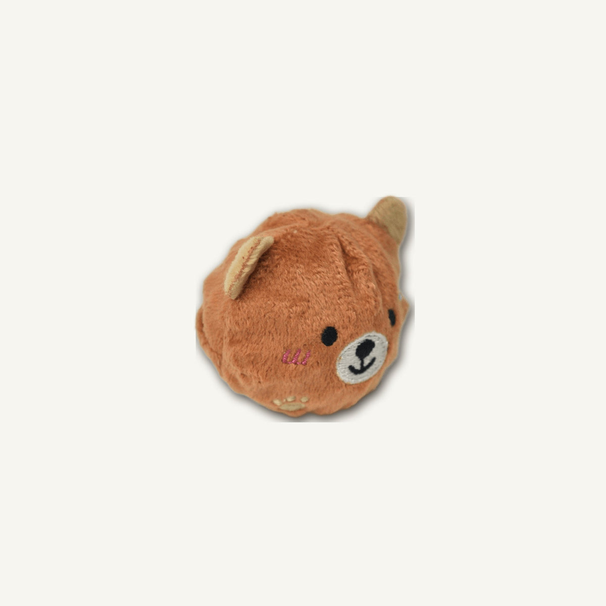 Honey Bear Spiky Ball – GMR569 alternate product angle on warm neutral background for wholesale pet brands