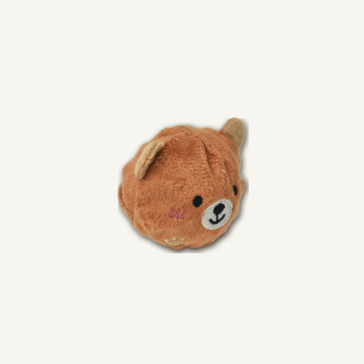 Honey Bear Spiky Ball – GMR569 side perspective view on warm neutral background for wholesale pet brands