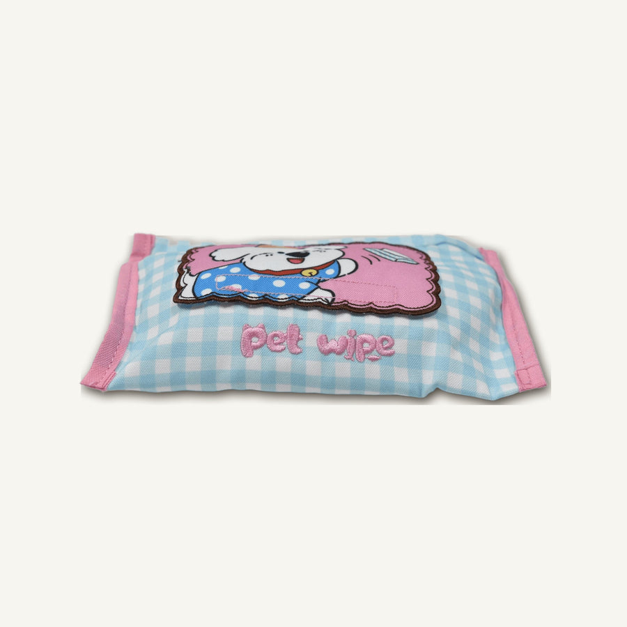 Plush Pet Wet Wipes Toy – GMR587 alternate product angle on warm neutral background for wholesale pet brands