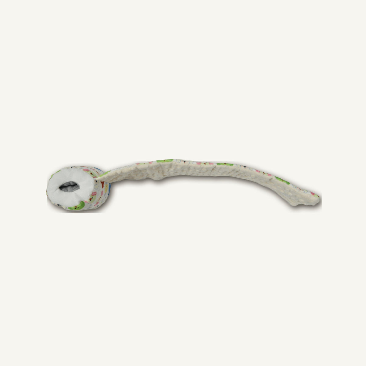 Plush Pet Toilet Roll Toy – GMR588 side perspective view on warm neutral background for wholesale pet brands