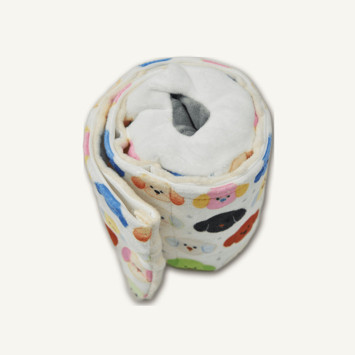 Plush Pet Toilet Roll Toy – GMR588 rear perspective view on warm neutral background for wholesale pet brands
