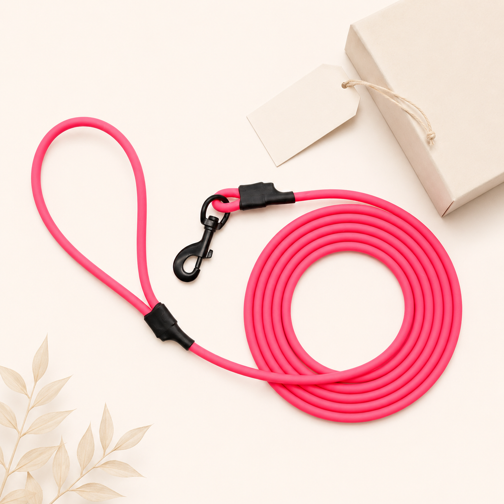 Waterproof Round Dog Leash with Zinc Alloy Hook