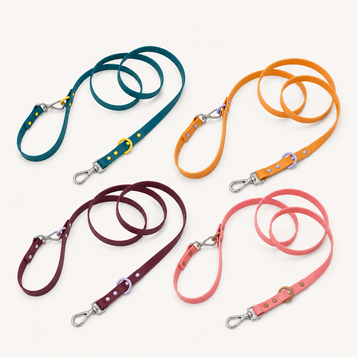 Waterproof PVC Coated Adjustable Dog Leash