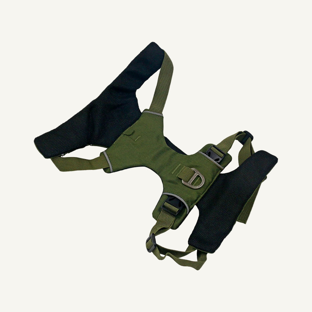 Open 300d grid nylon reflective dog harness catalogue view for private label buyers