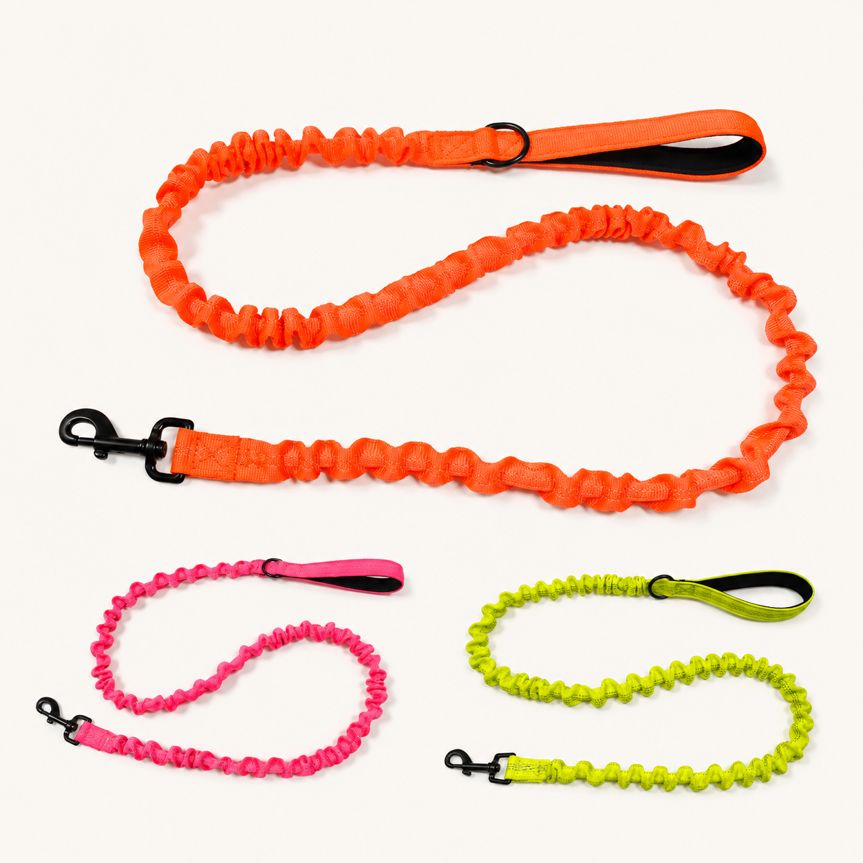 Shock Absorbing Reflective Elastic Dog Leash